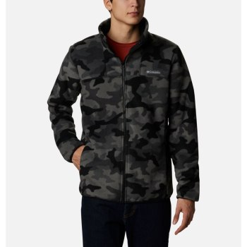 Columbia Muške Jakne - Winter Pass Full Zip Fleece Crne Maskirne | NXFA-19752